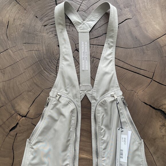 Rick Owens: EU46 Pearl Bauhaus Multi Pocket Utility Vest SS24 Lido - Picture 1 of 11